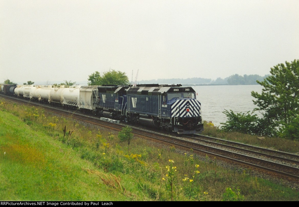 Eastbound manifest waits in the siding